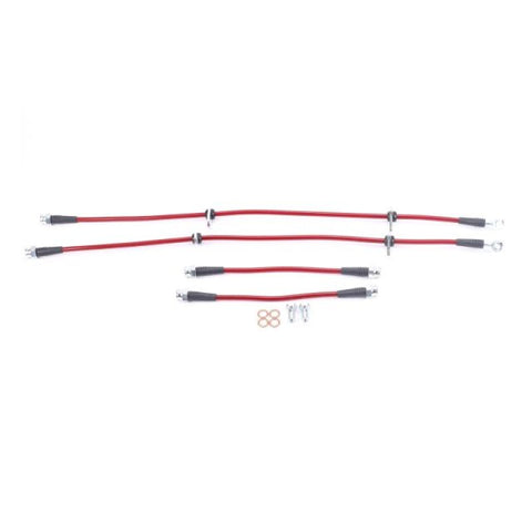 Power Stop 92-95 Honda Civic Front & Rear SS Braided Brake Hose Kit - BH00055