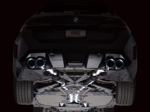 AWE Tuning BMW G90/G99 M5 Touring Edition Cat-Back Exhaust - Chrome Silver Tips - 3015-42790