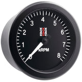 Autometer Stack Sport 88mm 0-8K RPM Tachometer - Black - ST100-08