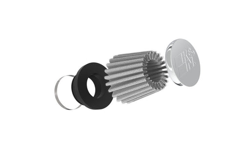 K&N Universal Chrome Filter 1 3/8 inch FLG / 2 1/2 inch Base / 2 inch Top / 2 1/4 inch Height - RC-0790