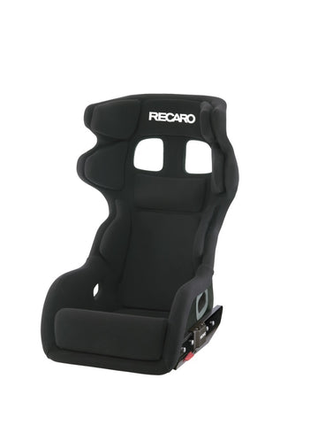 Recaro P1300 GT LW Lightweight Seat - Black Velour/White Logo - 071.87.0995-01