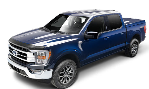 AVS 2021 Ford F-150 (Excl. Tremor/Raptor) Aeroskin Low Profile Hood Shield - Matte Black - 377196