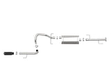 aFe MACHForce XP 2.5in 304-SS Exhaust Cat-Back w/ Black Tip 10-19 Toyota 4Runner V6-4.0L - 49-36040-1B