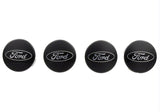 Ford Racing Car Black and Chrome Wheel Cap - M-1096K-BCC