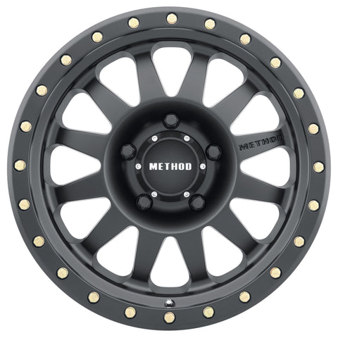 Method MR304 Double Standard 15x8 -24mm Offset 5x5.5 108mm CB Matte Black Wheel - MR30458055524N