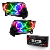 Oracle 11-13 Jeep Grand Cherokee SMD HL (Non-HID)-Chrome - ColorSHIFT w/ BC1 Controller - 7070-335