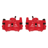 Power Stop 90-91 Lexus ES250 Rear Red Calipers w/Brackets - Pair - S1202