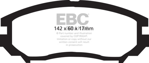 EBC 04-06 Hyundai Tiburon 2.7 6 speed Redstuff Front Brake Pads - DP31755C