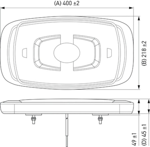 Hella L/Bar Mini 16In Led (Mv Fxd Amber Lens) - 014565311