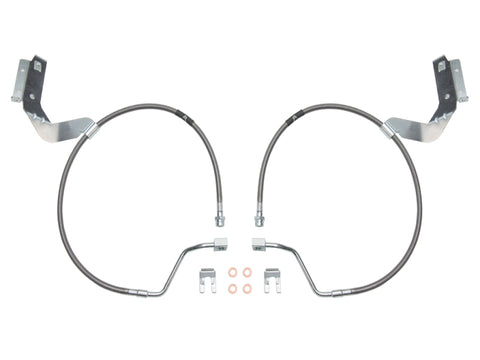 ICON 2017+ Ford F-250/F-350 Front 4.5 & 7in Extended SS Brake Line Kit - 61110