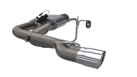 QTP 15-18 Ford F-150 CC/EC Standard Bed 304SS Screamer Cat-Back Exhaust w/3in Tips - 440015