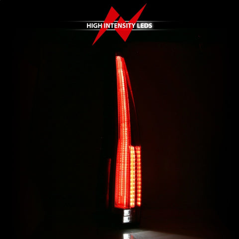 ANZO 2007-2014 Cadillac Escalade Led Taillights Red/Clear - 311296