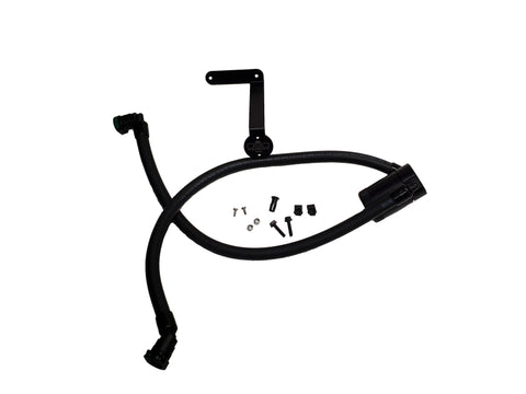 J&amp;L 2011-2024 Ford F-150 2.7L/3.5L/5.0L Passenger Side Oil Separator 3.0 - Black Anodized - 3016P-B