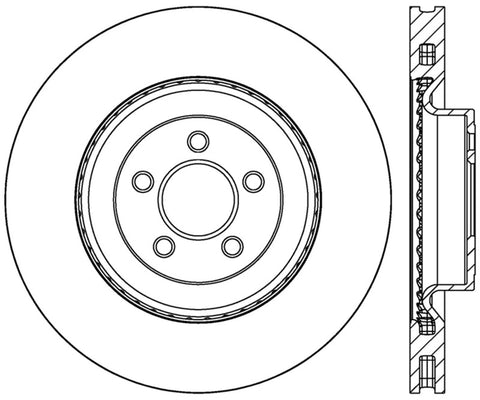 StopTech Slotted & Drilled Sport Brake Rotor - 2015 Ford Mustang GT - Front Left - 127.61116L