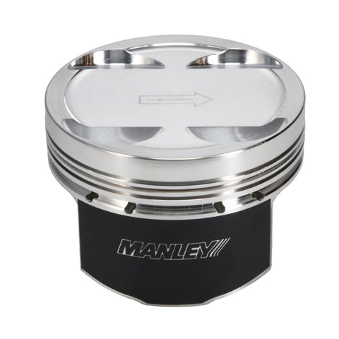Manley 03-06 EVO VIII/IX 87.0mm-Bore +2.0mm Over Size-10.0/10.5 CR Dish Piston Set with Rings - 619220C-4