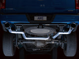 AWE Tuning 0FG 21+ Ford F150 Dual Split Rear Exhaust - 5in Chrome Silver Tips - 3015-32105