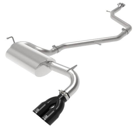 aFe Takeda 18-21 Toyota C-HR 2.0L 2.5in 304 Stainless Steel Cat-Back Exhaust w/ Black Tip - 49-36044-B