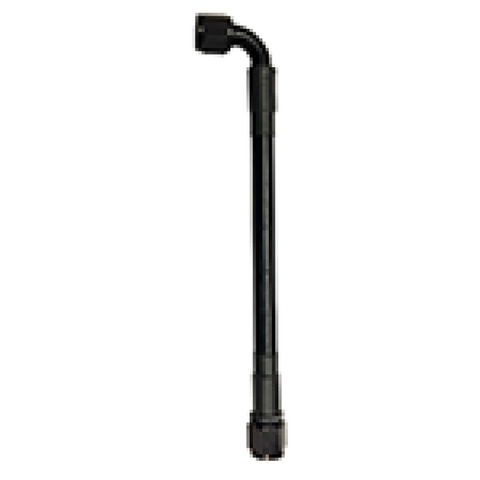Fragola -10AN PTFE Hose Assembly Straight x 90 60in - 6010-1-2-60BL