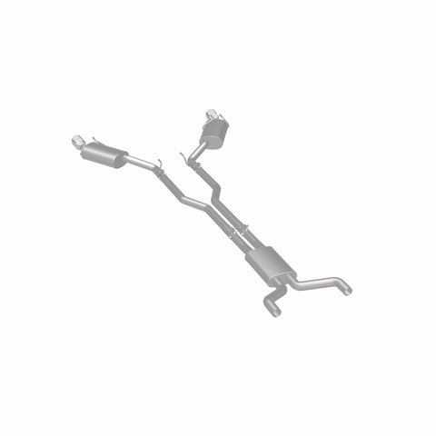 MagnaFlow Cat-Back Stainless Dual Split Rear Exit 4in Polished Tips 11-15 Chevy Camaro 3.6L V6 - 15353
