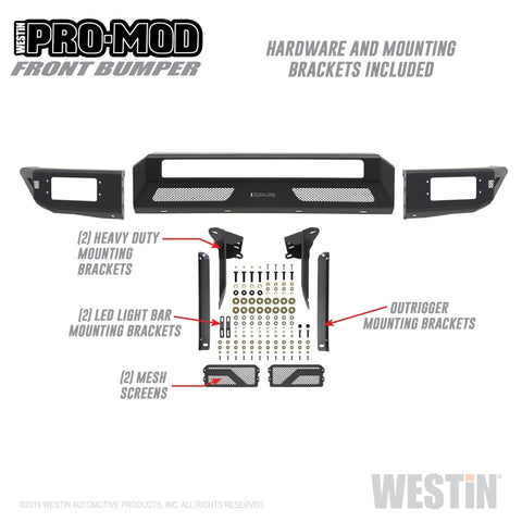 Westin 14-21 Toyota Tundra Pro-Mod Front Bumper - Tex. Blk - 58-41035
