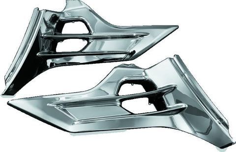 Kuryakyn Louvered Battery Box Covers 12-17 Honda GL1800 Chrome - 7368