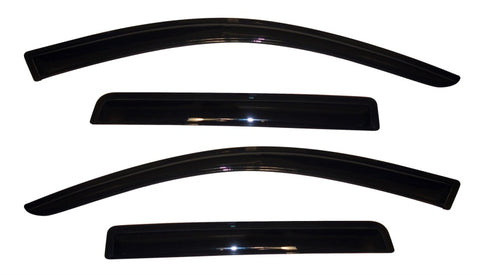 AVS 11-18 Mitsubishi Outlander (Excl. Sport) Ventvisor Outside Mount Window Deflectors 4pc - Smoke - 94642