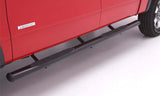 Lund 99-13 Chevy Silverado 1500 Ext. Cab 4in. Oval Straight Steel Nerf Bars - Black - 23678357