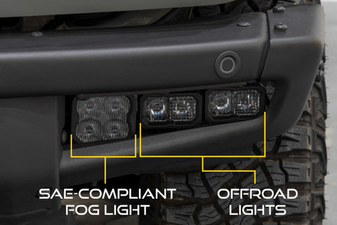 Diode Dynamics 2021 Ford Bronco Stage Series Fog Pocket Kit - White Pro - DD7180