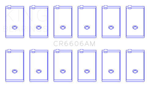 King Engine Bearings Toyota Land Cruiser (Size +0.50mm) Connecting Rod Bearing Set - CR6606AM0.5