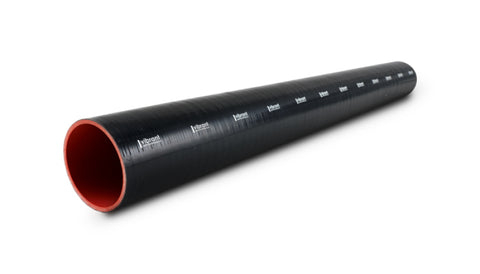 Vibrant 4 Ply Reinforced Silicone Straight Hose Coupling - 1.5in I.D. x 36in long (Black) - 2703