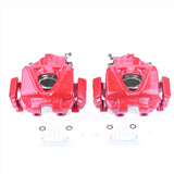 Power Stop 08-13 BMW 328i Front Red Calipers w/Brackets - Pair - S3360