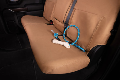Covercraft 16-19 Ford Explorer Polycotton SeatSaver Custom Second Row Seat Covers - Tan - SS8449PCTN