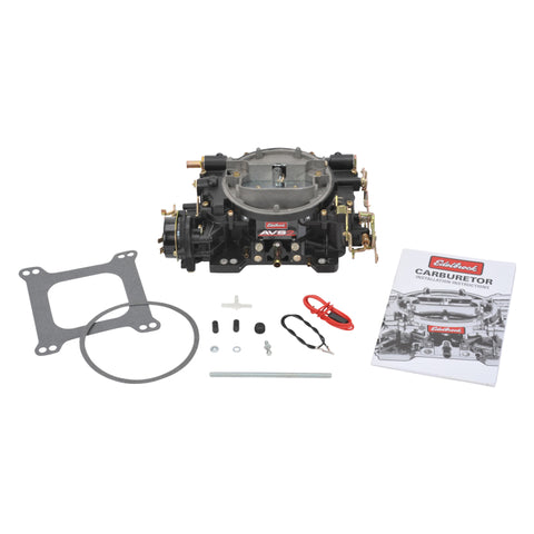 Edelbrock Carburetor Thunder AVS2 Series 650 CFM Electric Choke Black Powder Coated (Non-EGR) - 19063