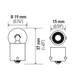 Hella Bulb 5007 12V 5W BA15s B6 - 5007