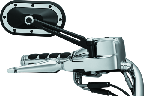 Kuryakyn Heavy Industry Mirrors Satin Black & Chrome - 1766