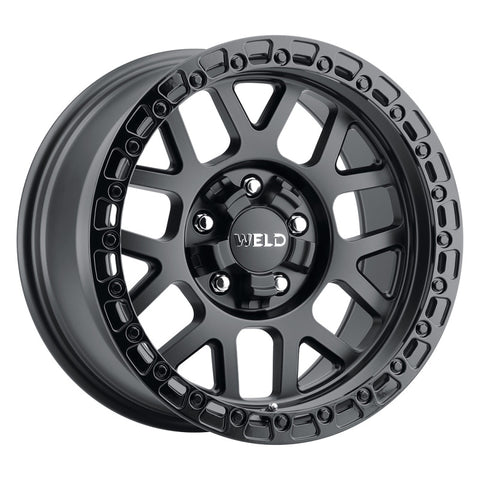Weld Off-Road W104 17X10 Cinch 5X114.3 5X127 ET-25 BS4.50 Satin Black / Gloss Black 78.1 - W10470026450