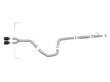 aFe Takeda Exhaust Cat-Back 19-20 Hyundai Veloster 304SS Black Dual Tips Exhaust - 49-37011-B