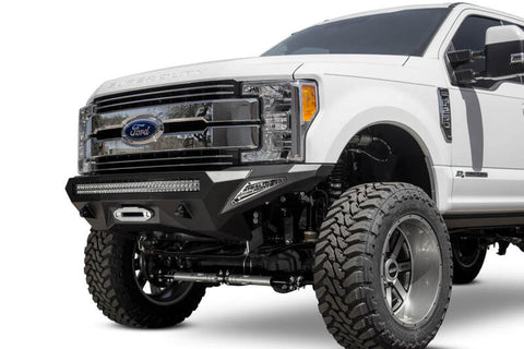 Addictive Desert Designs 17-18 Ford F-250 Super Duty Stealth Fighter Front Bumper w/ Winch Mounts - F161202860103