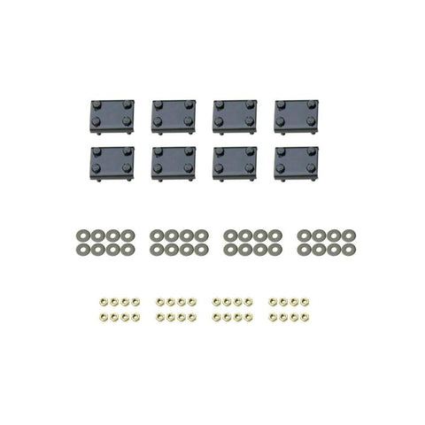 Westin 04-12 Chevy/GMC/Isuzu Colorado/Canyon Crew Cab Premier Oval Nerf Step Bar Mount Kit - Black - 22-1395