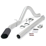 Banks Power 15 Ford 6.7L F250-350-450 CCSB/CCLB SRW Monster Exh Sys - SS Single Exh w/ Black Tip - 49792-B