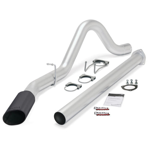Banks Power 15 Ford 6.7L F250-350-450 CCSB/CCLB SRW Monster Exh Sys - SS Single Exh w/ Black Tip - 49792-B