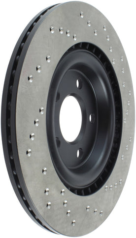 StopTech 12 Audi S4 Rear Right Drilled Rotor - 128.33137R