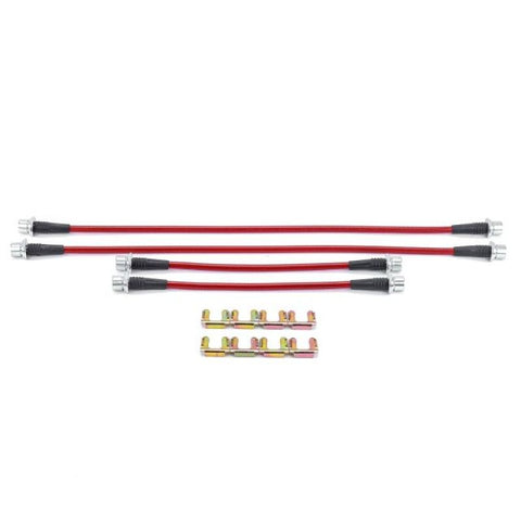Power Stop 04-06 Toyota Tundra Front & Rear SS Braided Brake Hose Kit - BH00129