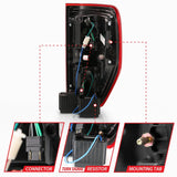 ANZO 2009-2013 Ford F-150 LED Taillights Red/Clear - 311260