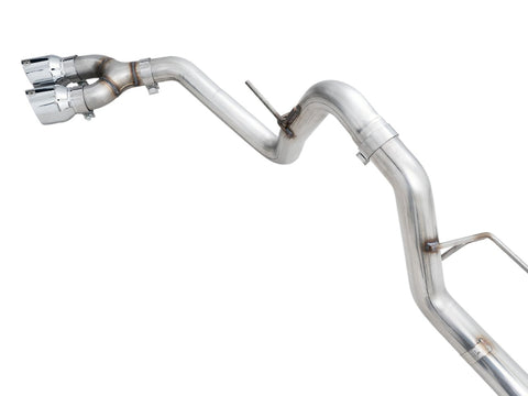 AWE Tuning 0FG 21+ Ford F150 Dual Side Exit Cat-Back Exhaust- 4.5in Chrome Silver Tips - 3015-22067