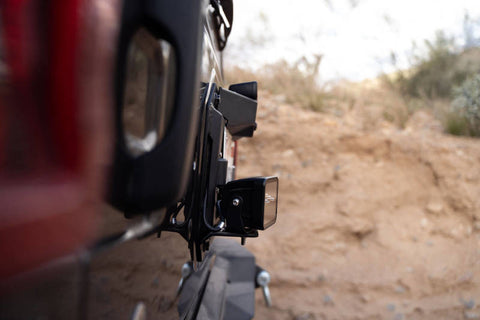 DV8 Offroad 18-22 Jeep Wrangler JL Spare Tire Delete Kit w/Light Mounts - TSJL-03