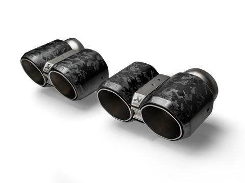 Akrapovic BMW M2 Coupe (G87) Tail Pipe Set - Chopped Carbon - TP-CT/73/CF