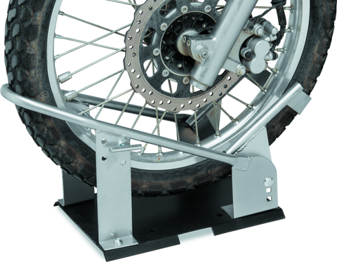 BikeMaster Heavy Duty Wheel Chock - Silver - 152453