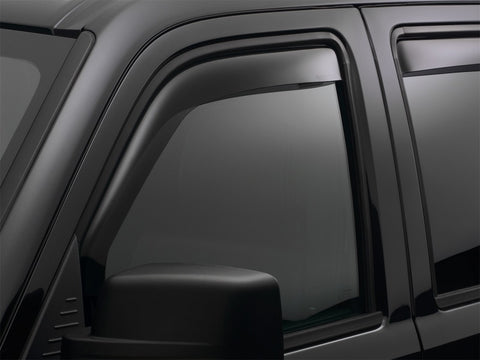 WeatherTech 2016+ Kia Optima Front Side Window Deflectors - Dark Smoke - 80830