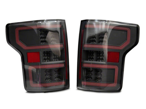 Raxiom 18-20 Ford F-150 Axial Series LED Tail Lights w/ SEQL Turn Signals- Blk Housing (Clear Lens) - T548144